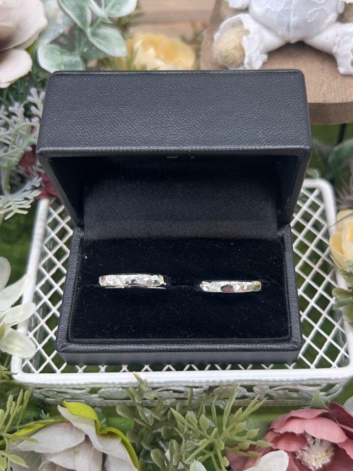 結婚指輪をシルバーで 本格的手づくりリング体験　和歌山県 40代 女性の画像