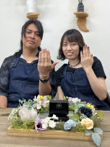 和歌山・みなべ町 Silver Accessories REVE 手作り体験作業風景